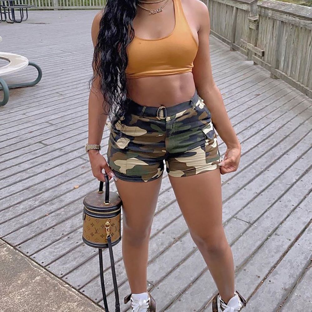 NWT: Fashion Nova Camo Cargo Shorts